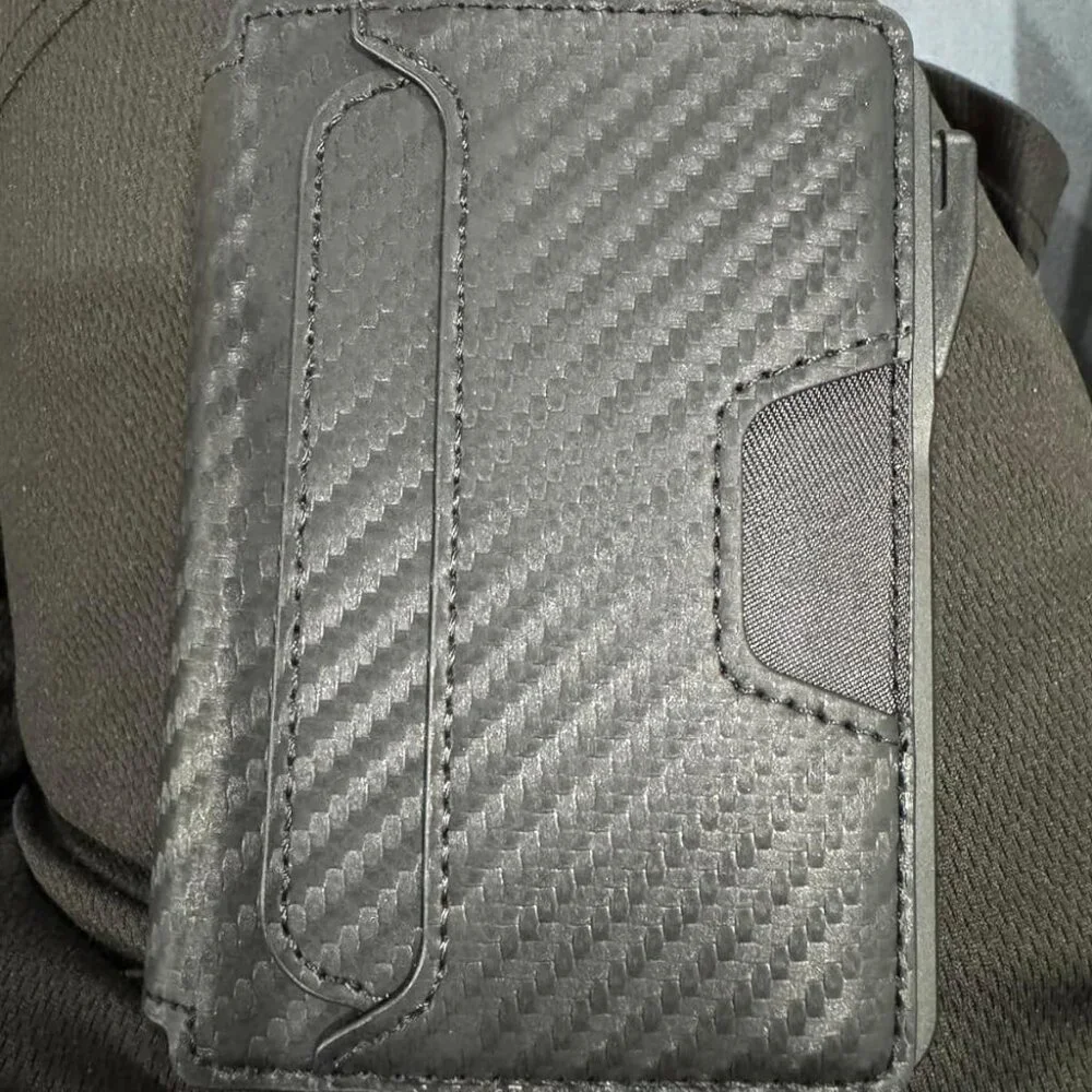 Slim Leather Mens Wallet Pop up Card Holder with Money Clip,Credit Card